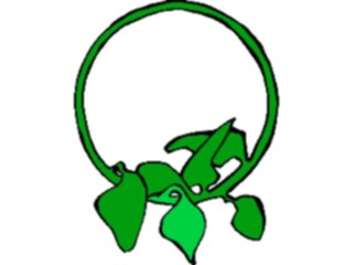Sticker Custom Preview Image #043583 Cartoons Offbeat Circle Leaves