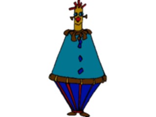 Sticker Custom Preview Image #043597 Cartoons Offbeat Cone Clown