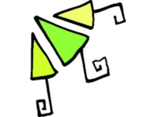 Sticker Custom Preview Image #043599 Cartoons Offbeat Cones Left