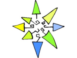 Sticker Custom Preview Image #043604 Cartoons Offbeat Cones Star