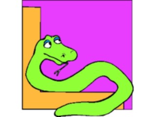 Sticker Custom Preview Image #043610 Cartoons Offbeat Corner Snake