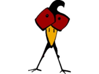 Sticker Custom Preview Image #043631 Cartoons Offbeat Crow Creature Ready