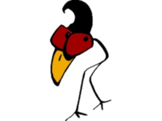 Sticker Custom Preview Image #043635 Cartoons Offbeat Crow Creature Tip Toe