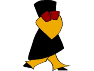 Sticker Custom Preview Image #043639 Cartoons Offbeat Crow Walking