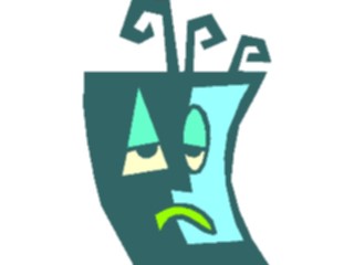 Sticker Custom Preview Image #043657 Cartoons Offbeat Curly Sad