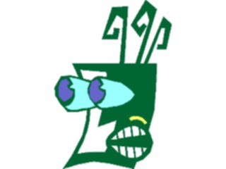 Sticker Custom Preview Image #043658 Cartoons Offbeat Curly Shocked