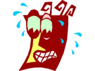 Sticker Custom Preview Image #043659 Cartoons Offbeat Curly Sweating1