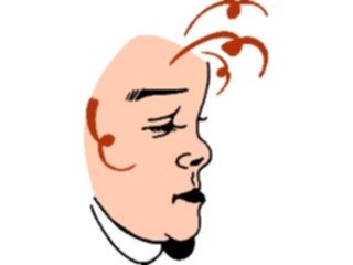 Sticker Custom Preview Image #043661 Cartoons Offbeat Curly Q Head