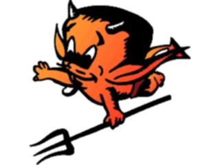 Sticker Custom Preview Image #043669 Cartoons Offbeat Devil Baby