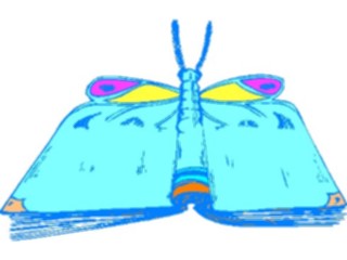 Sticker Custom Preview Image #043680 Cartoons Offbeat Dragonfly Book