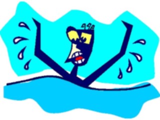 Sticker Custom Preview Image #043685 Cartoons Offbeat Drowning