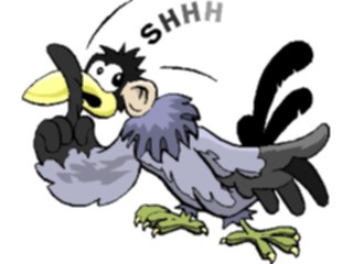 Sticker Custom Preview Image #043687 Cartoons Offbeat Earbird Shhh