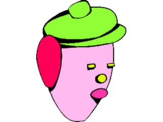Sticker Custom Preview Image #043709 Cartoons Offbeat Egghead Woman