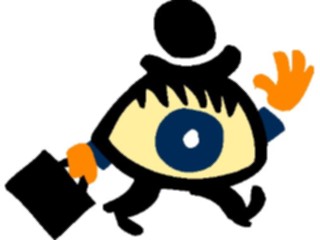 Sticker Custom Preview Image #043720 Cartoons Offbeat Eye Man