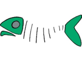 Sticker Custom Preview Image #043760 Cartoons Offbeat Fishbones Long