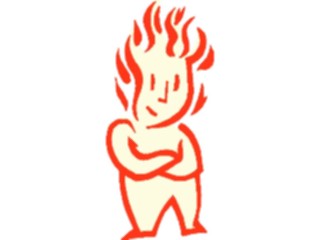 Sticker Custom Preview Image #043762 Cartoons Offbeat Flame Boy