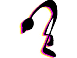 Sticker Custom Preview Image #043836 Cartoons Offbeat Gummy Man Smelling