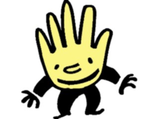 Sticker Custom Preview Image #043838 Cartoons Offbeat Handy Man Bowing