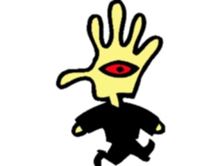 Sticker Custom Preview Image #043840 Cartoons Offbeat Handy Man Eye