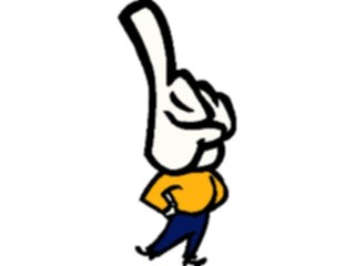 Sticker Custom Preview Image #043841 Cartoons Offbeat Handy Man Pointing