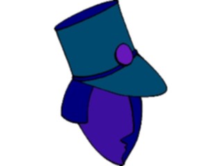 Sticker Custom Preview Image #043853 Cartoons Offbeat Hat Man Service Cap