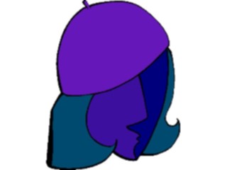 Sticker Custom Preview Image #043856 Cartoons Offbeat Hat Woman Beret