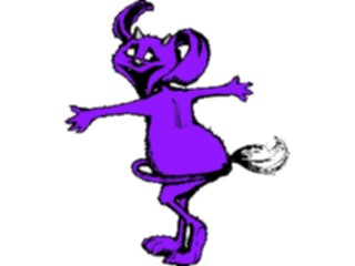 Sticker Custom Preview Image #043864 Cartoons Offbeat Horn Creature Spinning