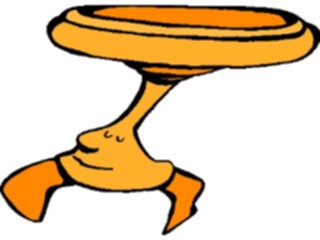 Sticker Custom Preview Image #043904 Cartoons Offbeat Kitchen Table Face