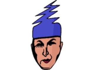 Sticker Custom Preview Image #043912 Cartoons Offbeat Lightning Bolt Head