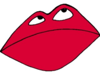 Sticker Custom Preview Image #043918 Cartoons Offbeat Lipface Disappointed