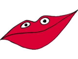Sticker Custom Preview Image #043923 Cartoons Offbeat Lipface Smiling