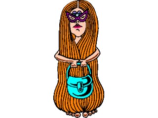 Sticker Custom Preview Image #043926 Cartoons Offbeat Long Golden Hair