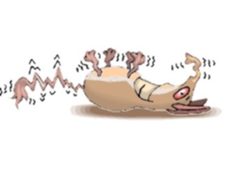 Sticker Custom Preview Image #043935 Cartoons Offbeat Longnose Shaking