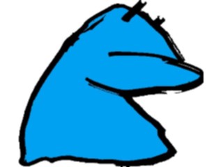 Sticker Custom Preview Image #043941 Cartoons Offbeat Lump Looking
