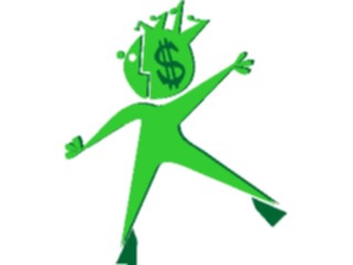Sticker Custom Preview Image #043952 Cartoons Offbeat Money Man