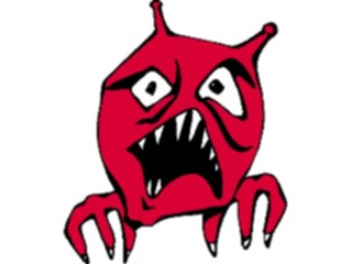 Sticker Custom Preview Image #043954 Cartoons Offbeat Monster Mean