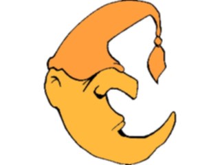 Sticker Custom Preview Image #043956 Cartoons Offbeat Moon Sleeping