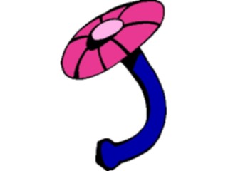 Sticker Custom Preview Image #043960 Cartoons Offbeat Mushroom Bent