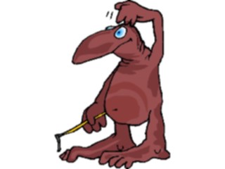 Sticker Custom Preview Image #044012 Cartoons Offbeat Nosey Thinking