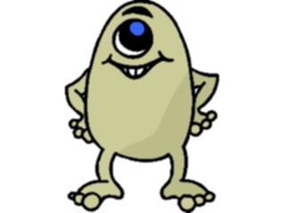 Sticker Custom Preview Image #044017 Cartoons Offbeat One Eyed Thing