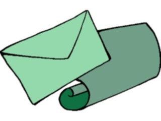 Sticker Custom Preview Image #044029 Cartoons Offbeat Paper Envelope