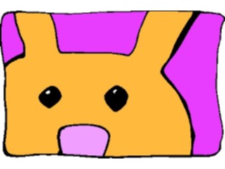 Sticker Custom Preview Image #044038 Cartoons Offbeat Peeking Bunny