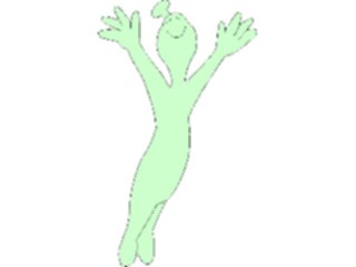 Sticker Custom Preview Image #044045 Cartoons Offbeat Peg Head Jumping