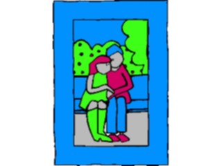 Sticker Custom Preview Image #044050 Cartoons Offbeat Picture Couple