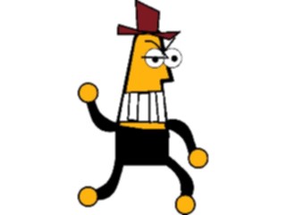 Sticker Custom Preview Image #044067 Cartoons Offbeat Pointy Head Cowboy