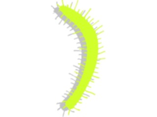 Sticker Custom Preview Image #044081 Cartoons Offbeat Prickley Curve