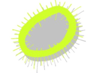 Sticker Custom Preview Image #044087 Cartoons Offbeat Prickley Oval