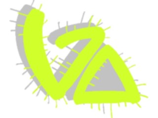 Sticker Custom Preview Image #044090 Cartoons Offbeat Prickley Triangles
