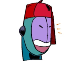 Sticker Custom Preview Image #044093 Cartoons Offbeat Purple Face