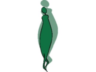 Sticker Custom Preview Image #044124 Cartoons Offbeat Shadow Figure Confident